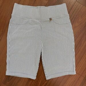 Like New Tommy Hilfiger, blue and white striped shorts